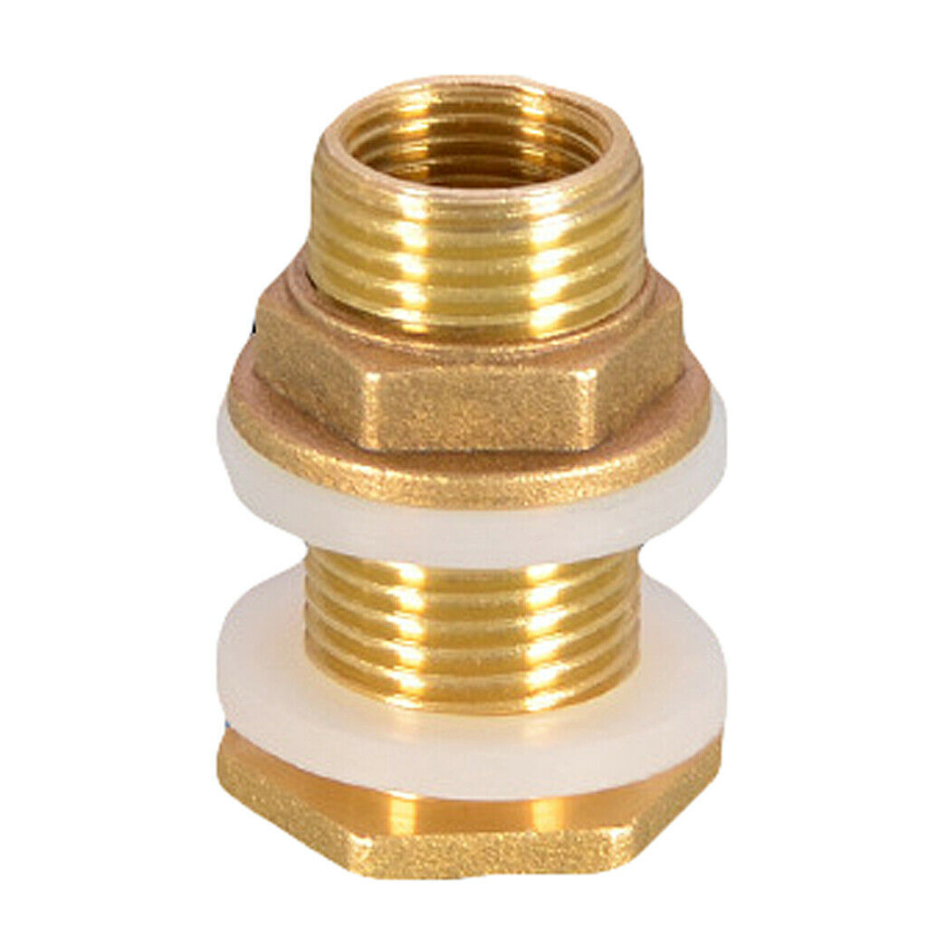 4x Solid Brass Water Tank Connector Firm Connect Easy to Install DN15 DN20