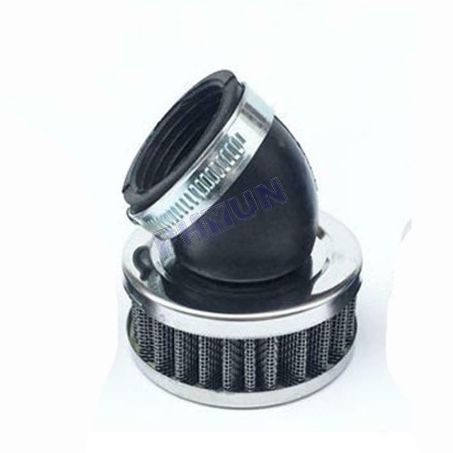 4x 50mm Motorcycle ATV Scooter Air Intake Filter Cleaner + Clamp Stainless Steel