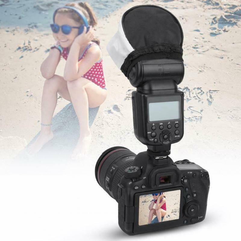2 Pieces  Flash Light Speed Lights Mini Softbox Universal for DSLR Cameras