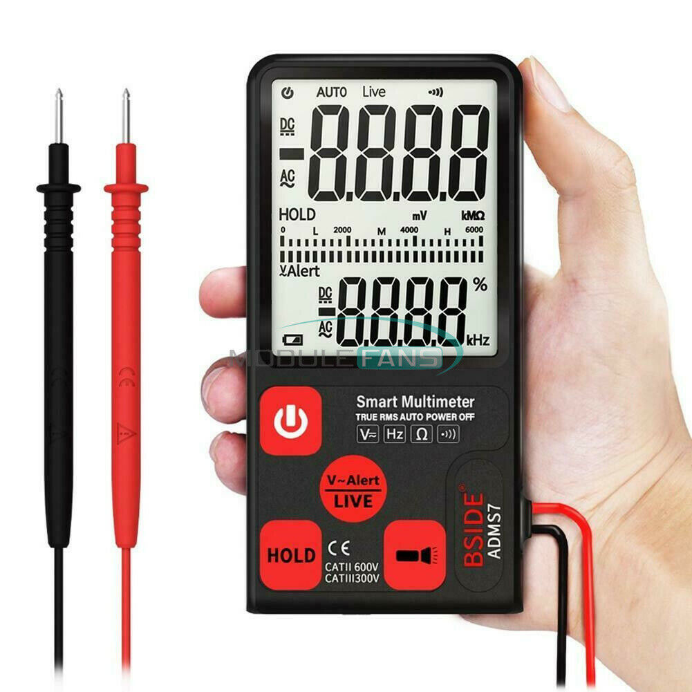Digital ADMS7 LCD Voltmeter Ammeter Ohm Meter Multimeter Voltage AC DC Tester