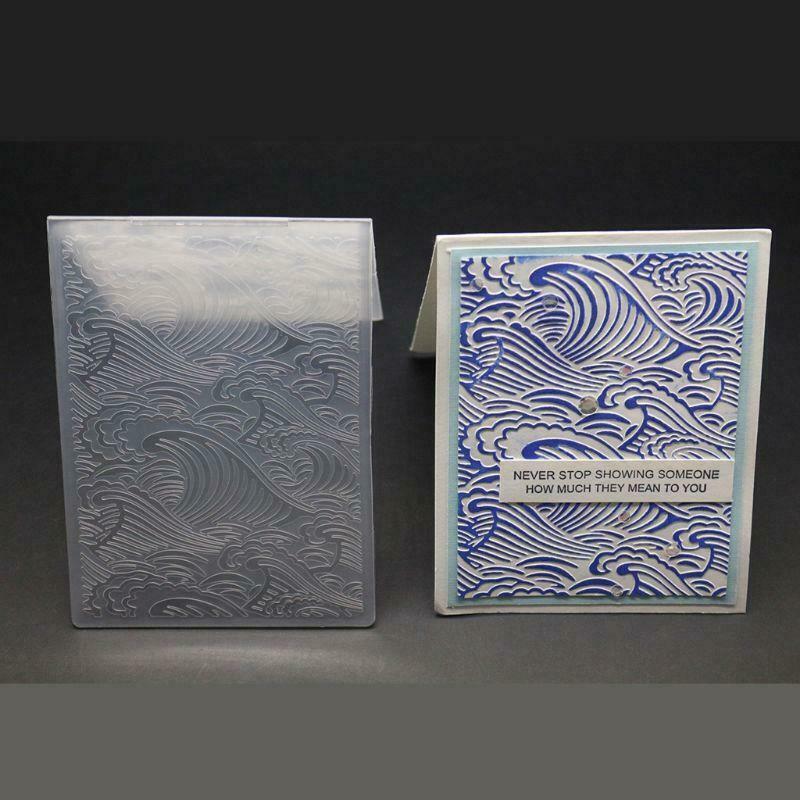 Sea Wave Cloud Background DIY Cutting Dies Scrapbooking Embossing Folder Craft