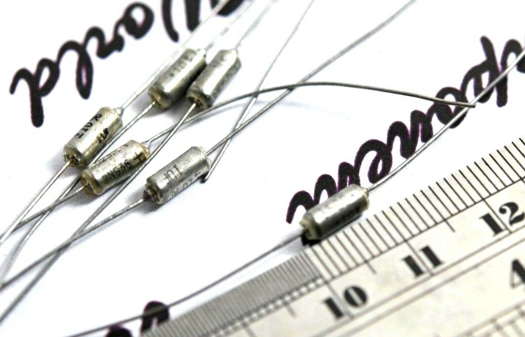 4pcs - SPRAGUE 1uF (1µF) 35V 150D/M39003 5078 Axial Tantalum Capacitor