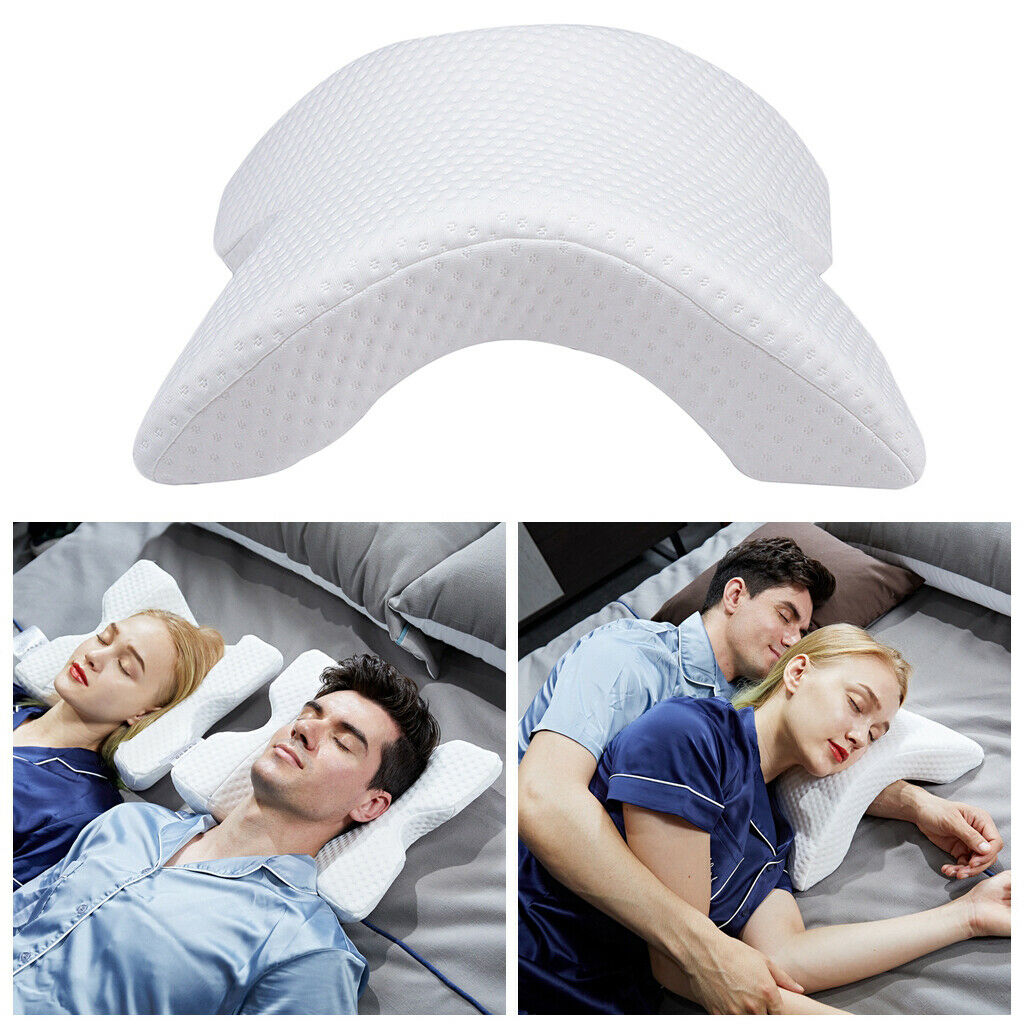 Hand Pillow U Shaped Couples Sleeping Pillow Soft 35x30x13cm White