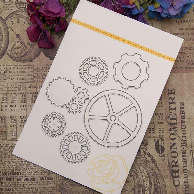 Gear Cutting Dies Stencil For DIY Scrapbooking Embossing Album Paper Card Craft