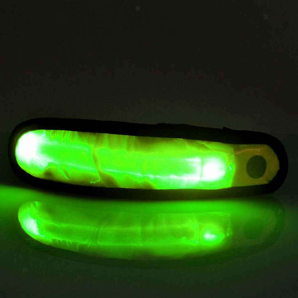 Reflective Flashing LED Armband Visible Belt Strap Sports Night Walking Green