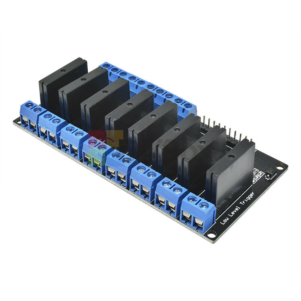 250V 5V 8 Channel Low Level Trigger Arduino Solid State Relay Module With Fuse