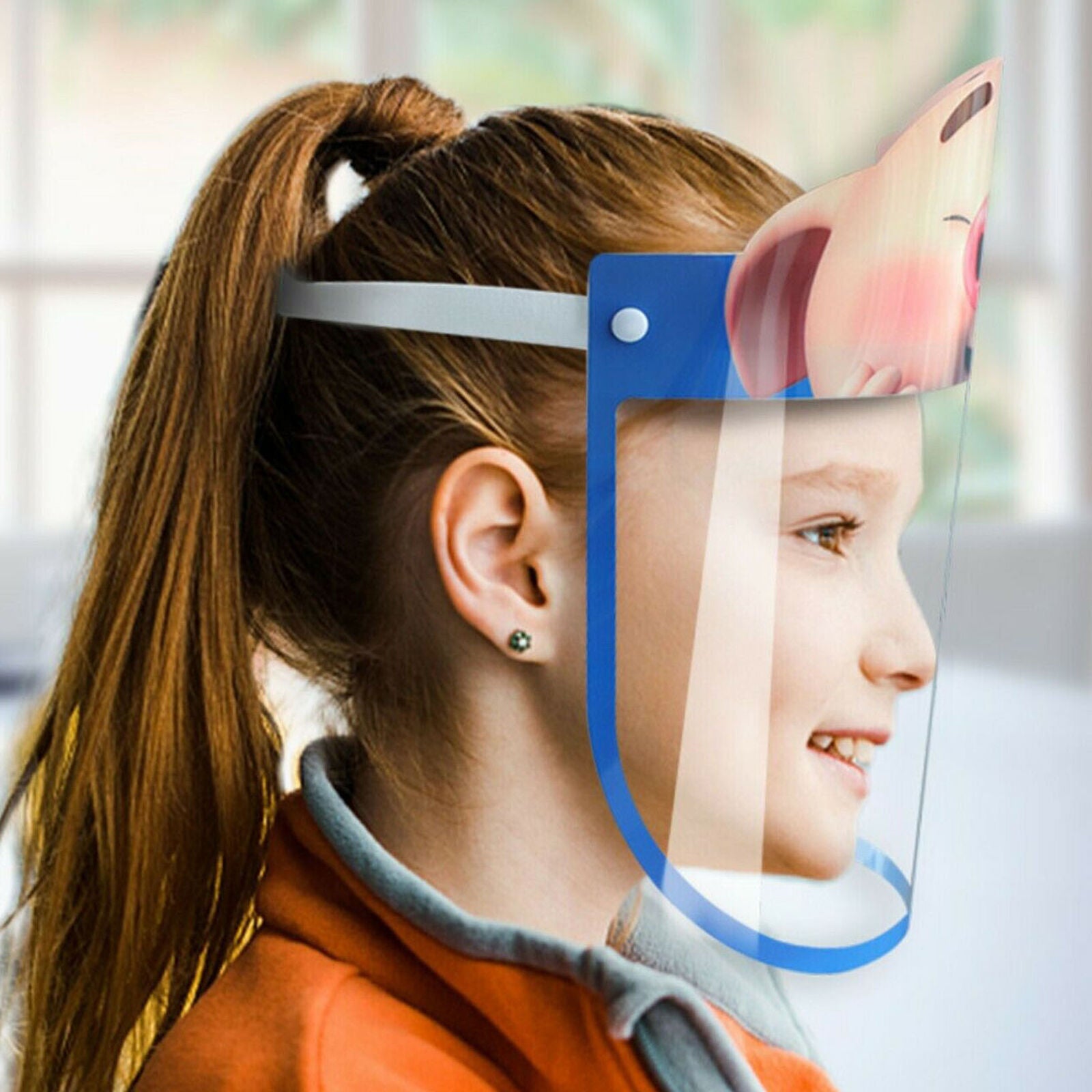 5PC Kids Face Shield Outdoor Dust proof Clear Visor Children School Headwear Lot