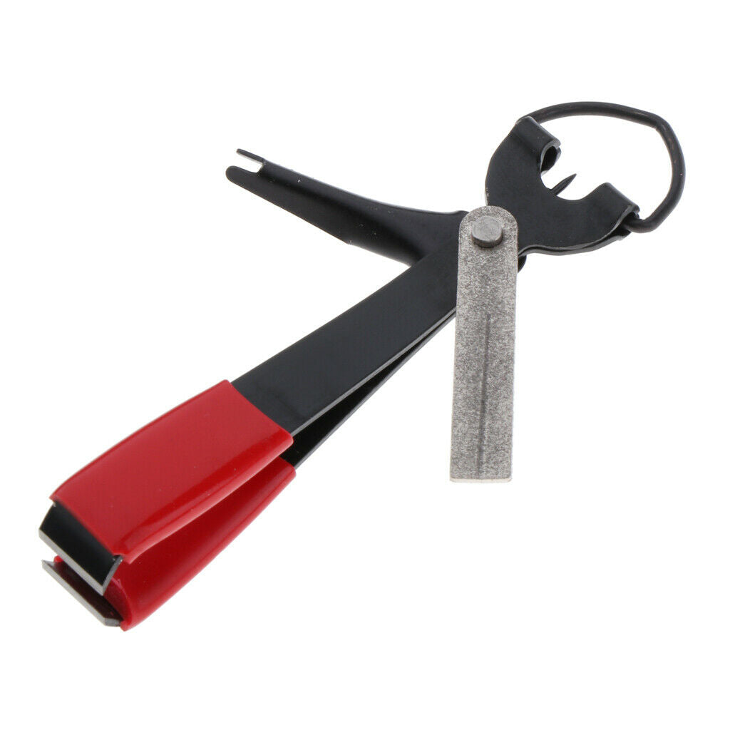3 Pieces Durable 4 In 1 Knot Fishing Line Nipper Cutter Clipper Tackle