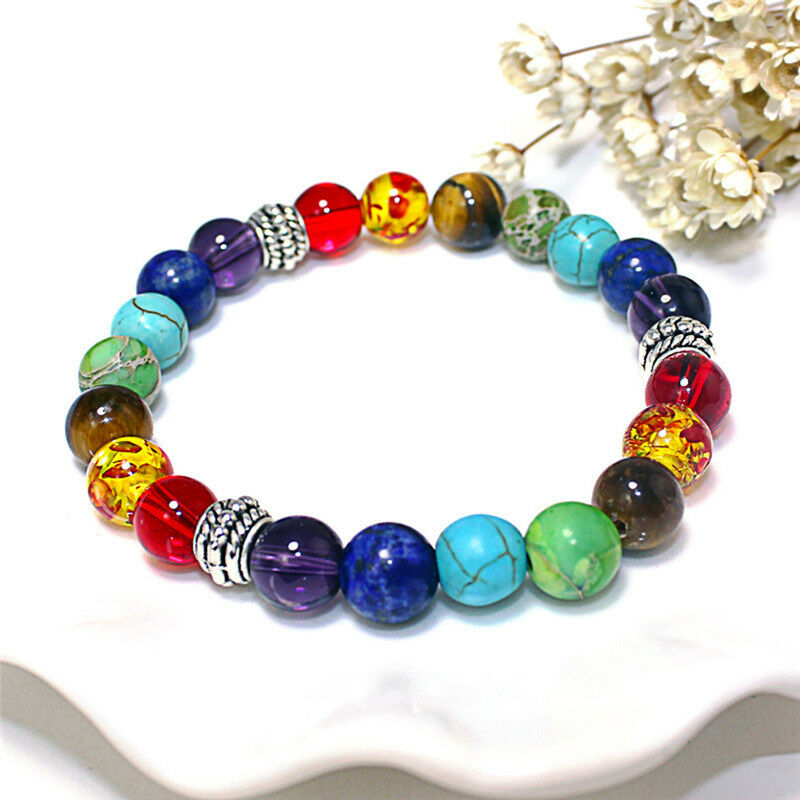 Healing Balance Beads Bracelet Natural Stone Bracelet Jewelry Gif.l8