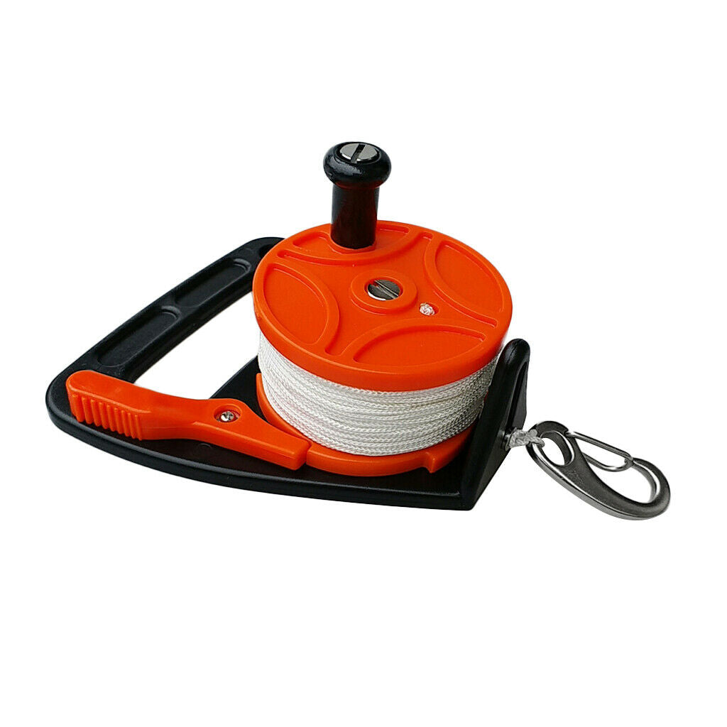Lightweight Dive Wreck Reel & Handle, Clip for Scuba Diving  Cave Dive