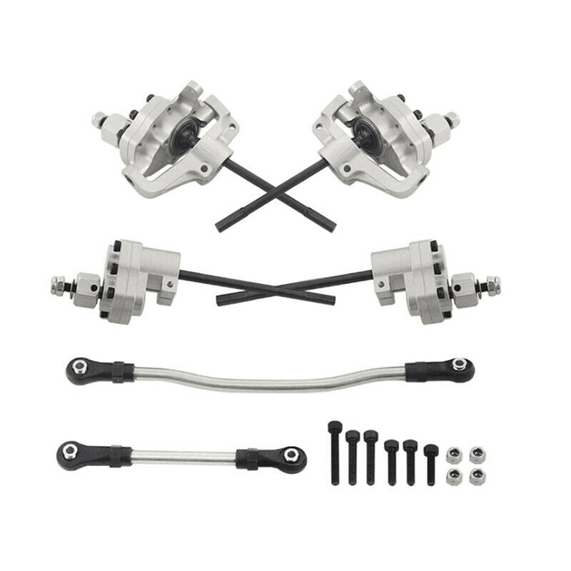 2X(Aluminum Alloy Portal Front Rear Axles with Stee Link for 1/10 RC Cler AE6O3)