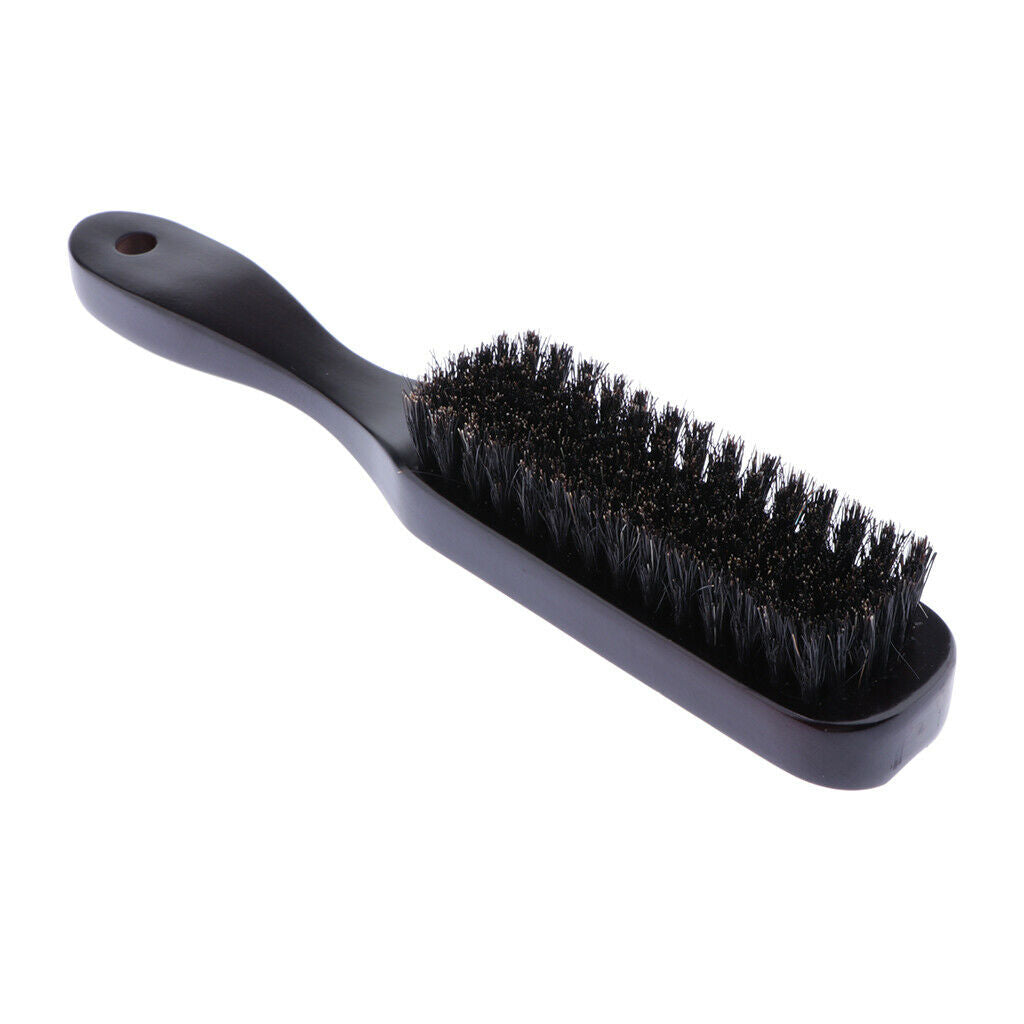 Barbers Men's Shaving Brush Wooden Handle Beard Mustache Brushes Dark Brown