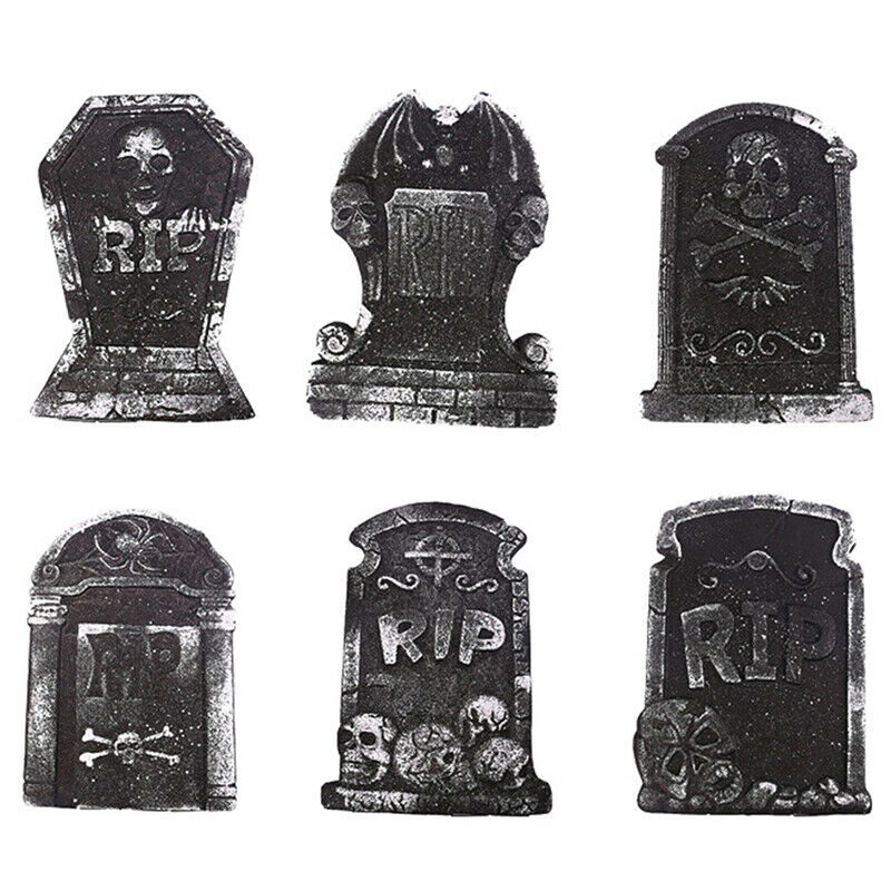 1pc Tombstones Halloween Props Haunted House Outdoor Indoor Spooky Decora.l8