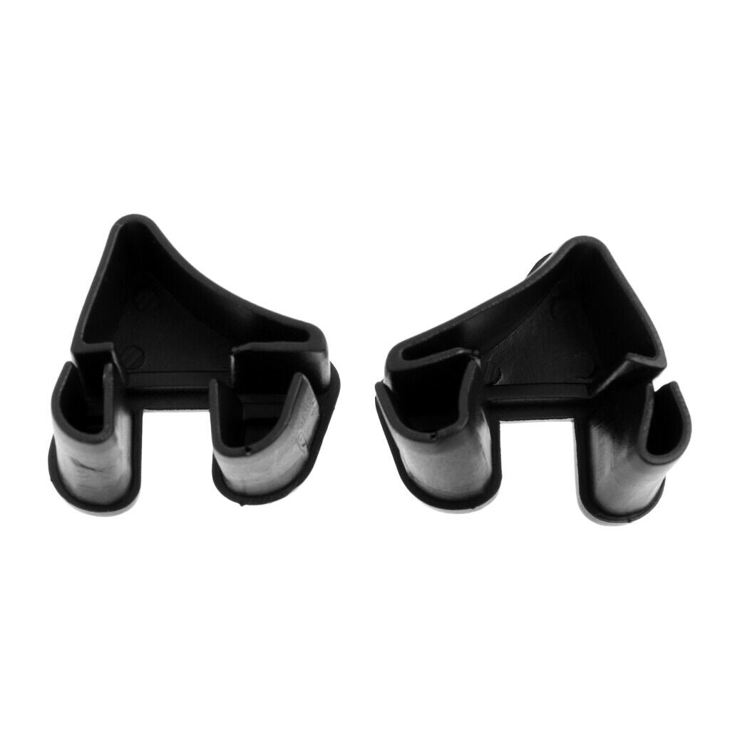 2Pcs PVC Black End   Bottom Sub for Fishing Boats Rubber Dinghy Accessory