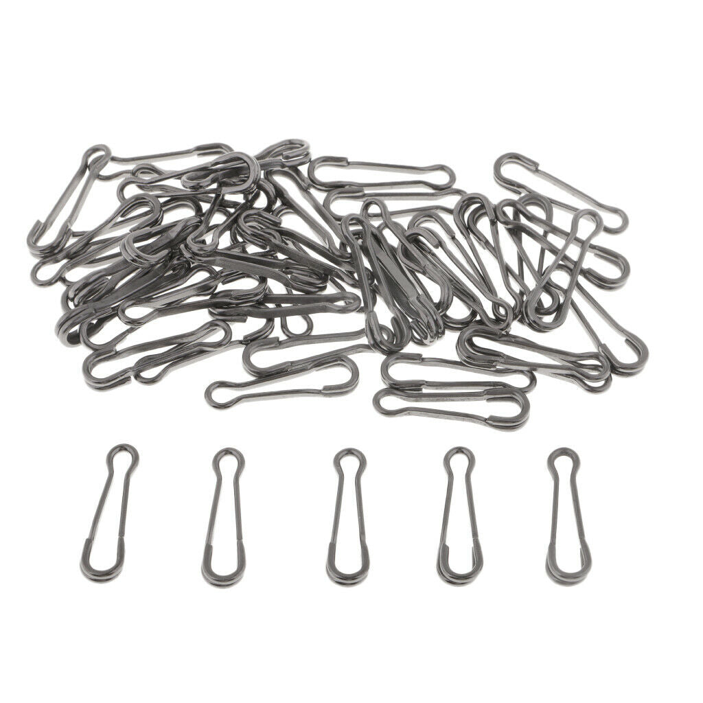 50Pcs Clips Connector Carp Fishing Clips Connection Links Fasteners -