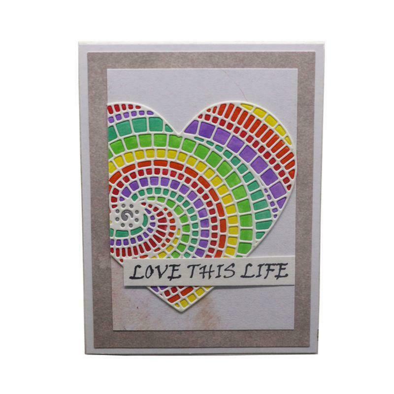 Heart Metal Cutting Dies Stencil Scrapbooking DIY Album Stamp Paper Cards Emboss