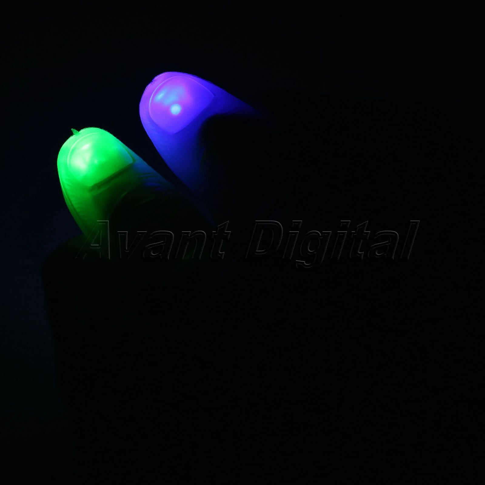 2Pcs Magic Super Bright Light Up Thumbs Fingers Trick Luminous Gifts for Kids