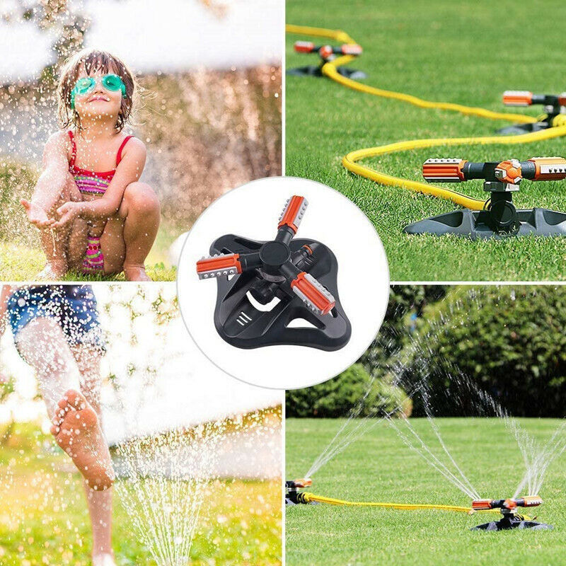 Garden Lawn Sprinkler Automatic 360Degree Rotating Irrigation Water System 60PSI