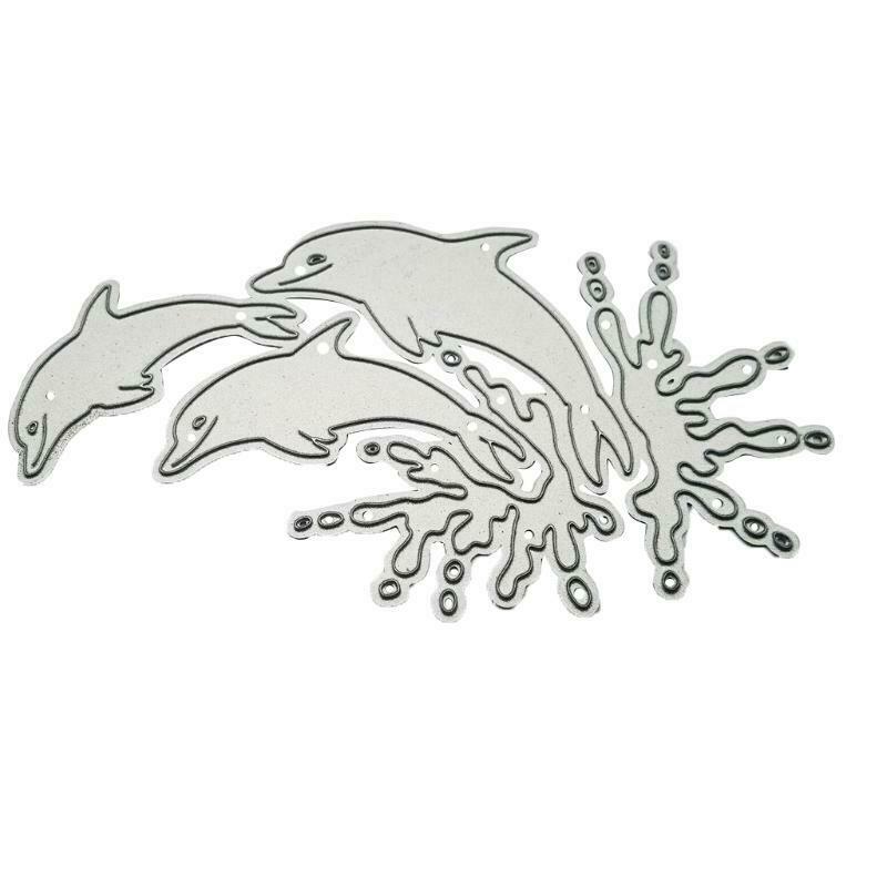 Dolphin Metal Cutting Dies Stencil DIY Scrapbook Album Paper Card Template Mold