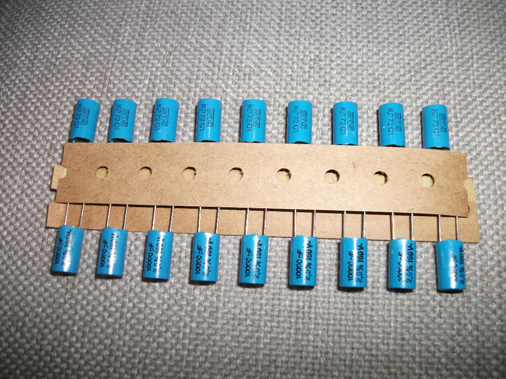 20 NOS 10000pF 10NF 160V 2.5% EMZ KP HI_END FILM/FOIL CAPS (mkp1837) FOR AUDIO !