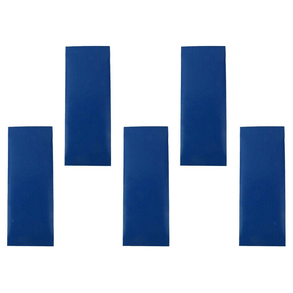 5x Blue Tent Repair Canvas Awning Sail Kites  Adhesive Patches Tape Kit
