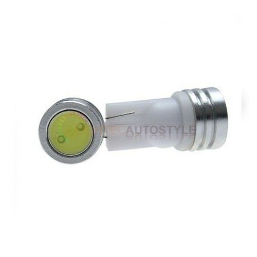 2x ULTRA XENON HID WHITE 1W HIGH POWER LED T10 501 W5W SIDELIGHT BULBS 8000K