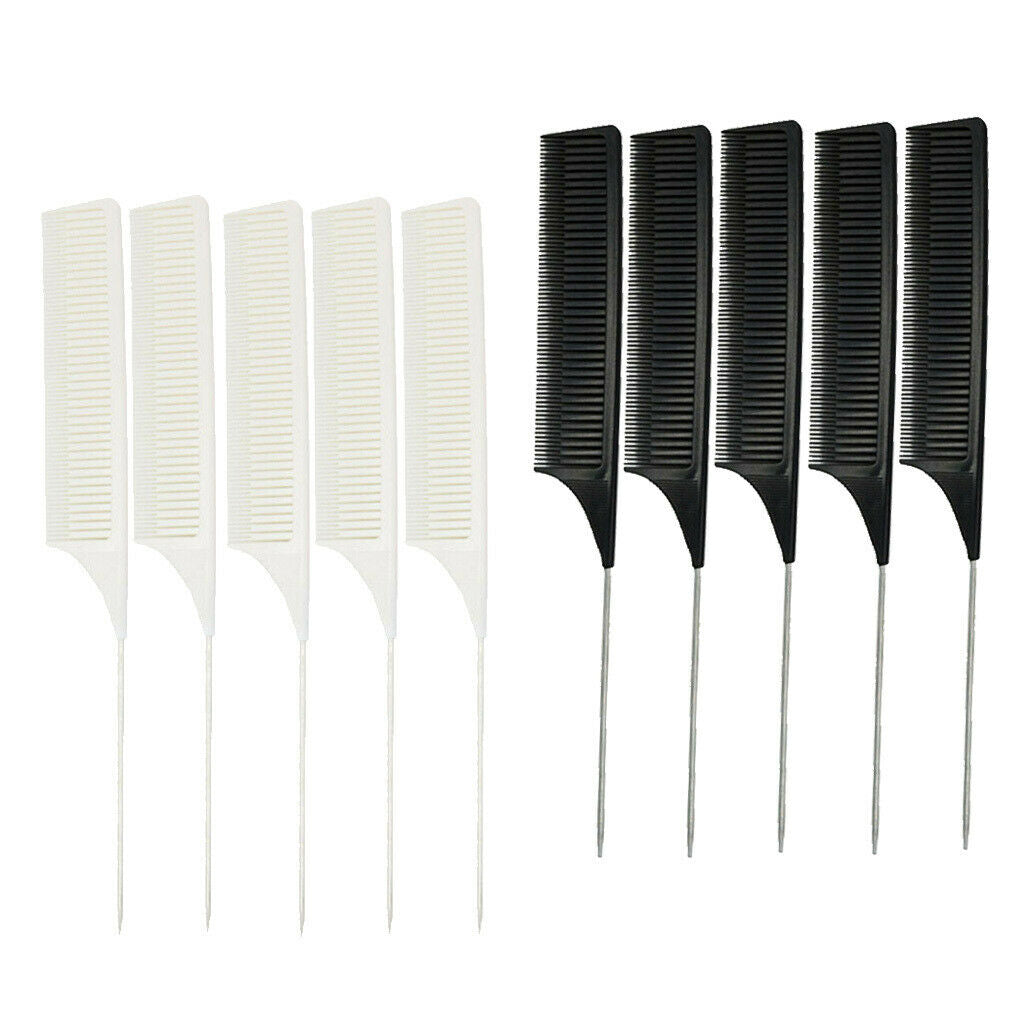 10x Fine Sectioning Weave Highlighting Foiling Hair Comb for Styling Combs