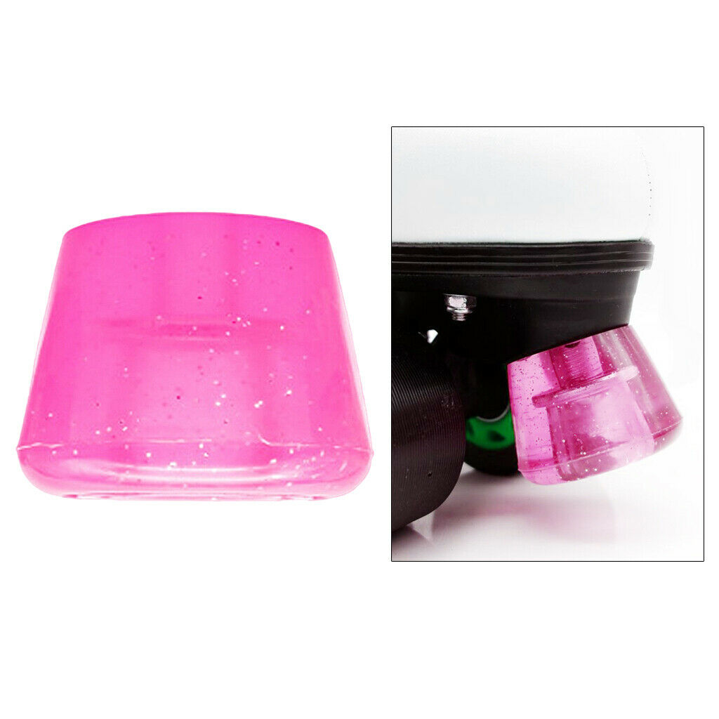 Skate Top Stopper Outdoor Roller Inline Skate Brake Block Blocker Pad Plugs Pink