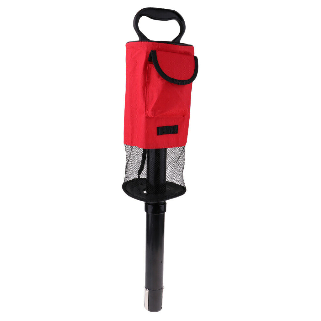 Golf Ball Picker Shag Bag Putter Portable Retriever Ball Storage Holder