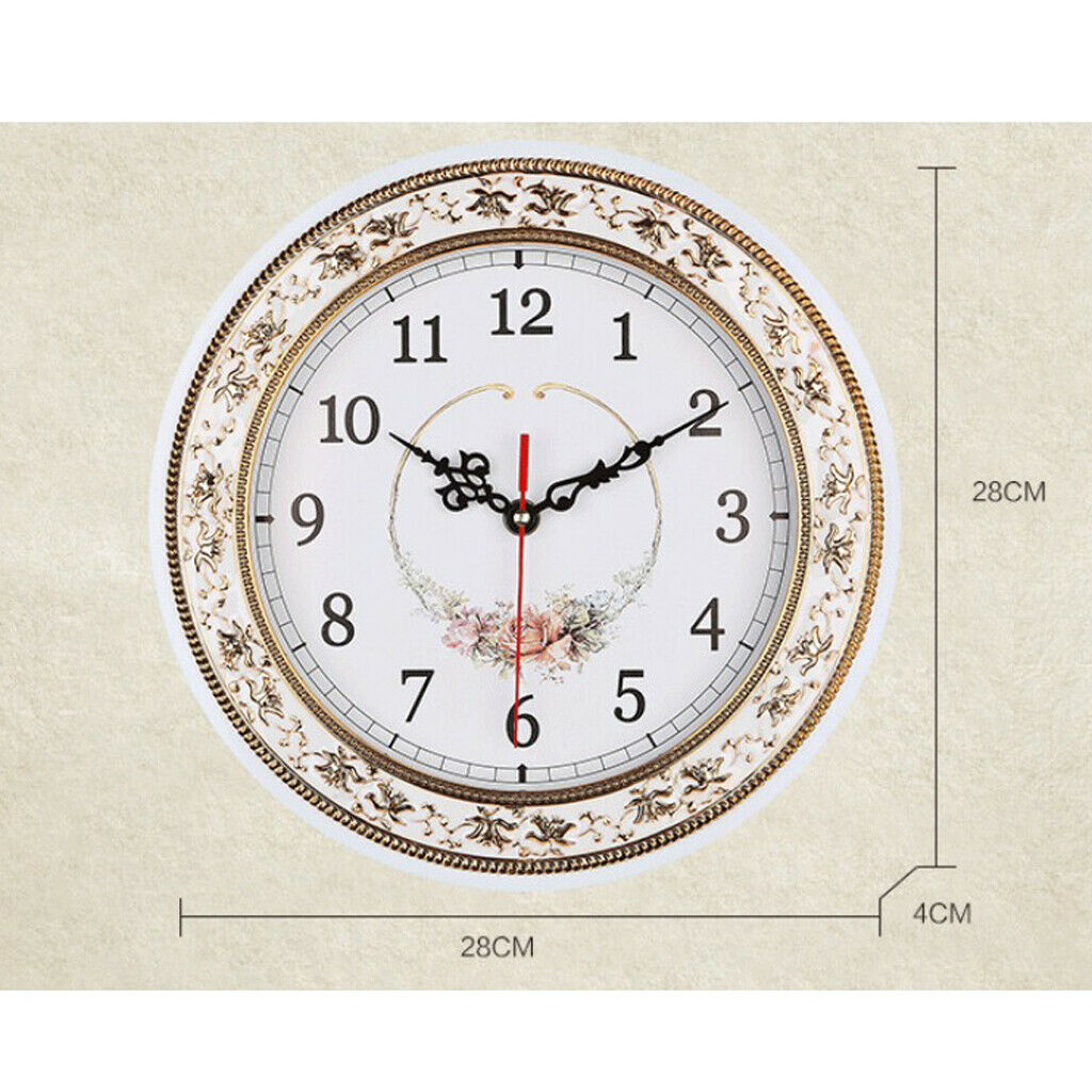 11inch Super Quite Clock Non Ticking Quartz Wall Clock Home Decor Blue