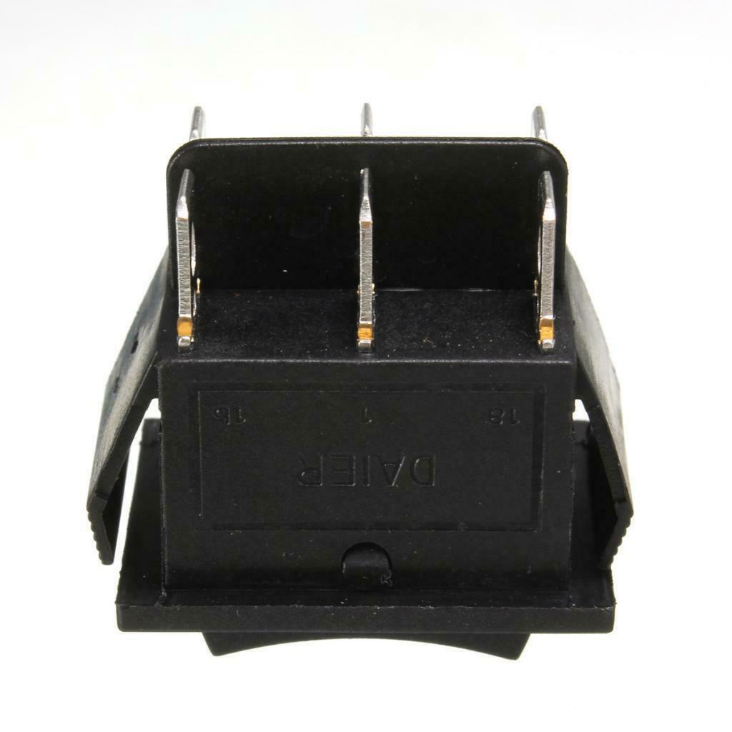 4pcs 6-Pin Car On/Off/On Momentary Power Window Rocker Switch