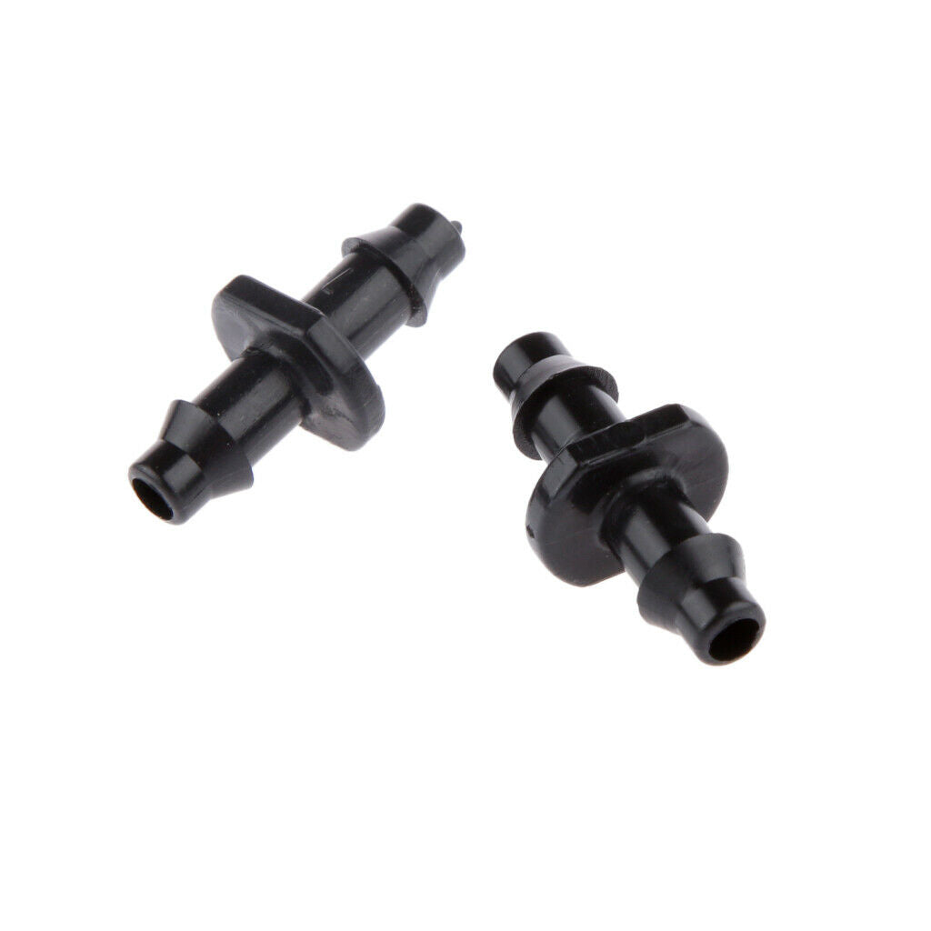 Connector Grooved Double Connection Black For Agriculture Lawn Garden Patio