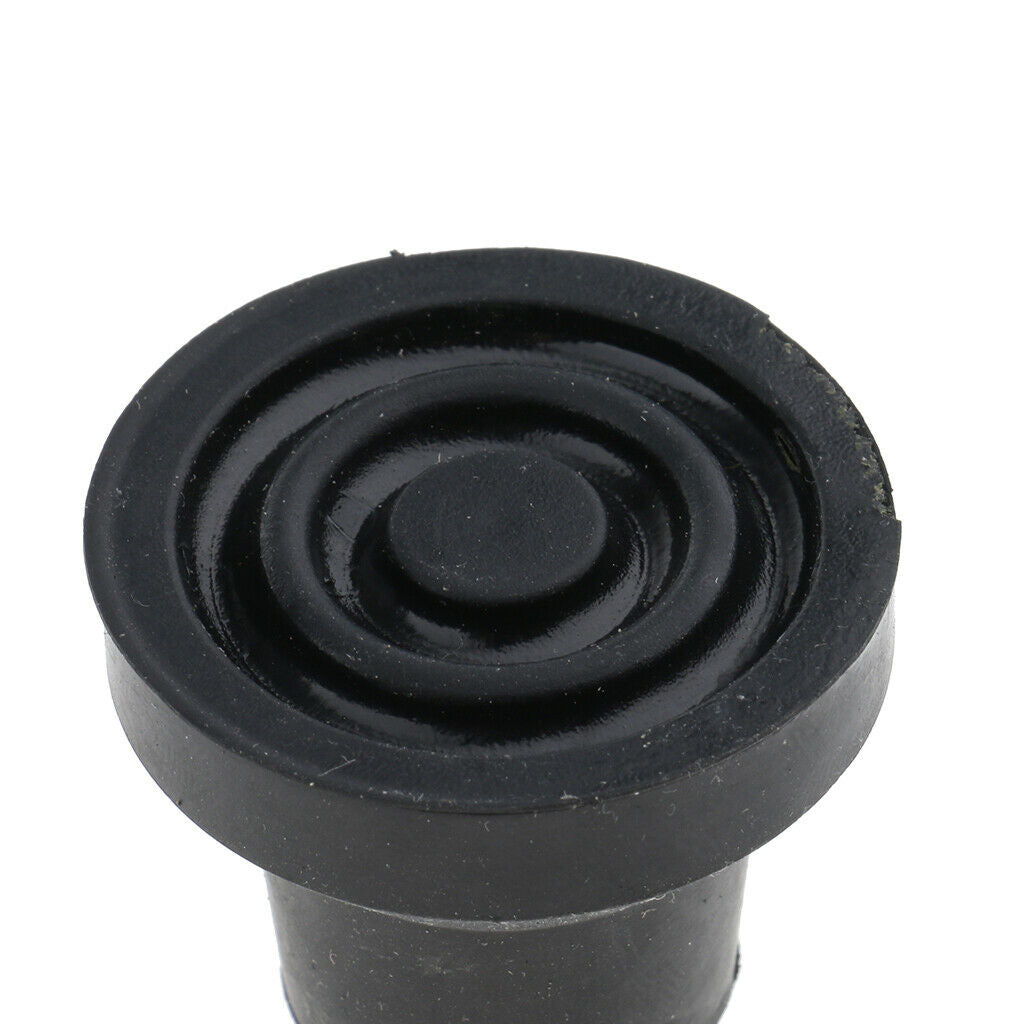 4pcs Anti-Skid Rubber Crutch Cane Walking Stick Tips Pad Black 16mm