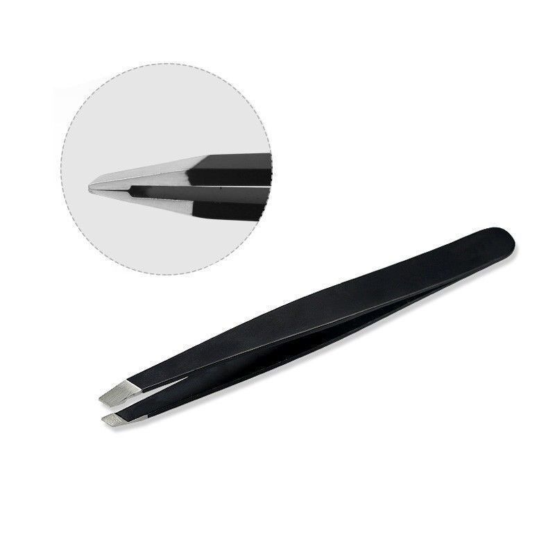 Professional Slanted Tip Eyebrow Tweezers Stainless Steel hair Beauty Tweezer