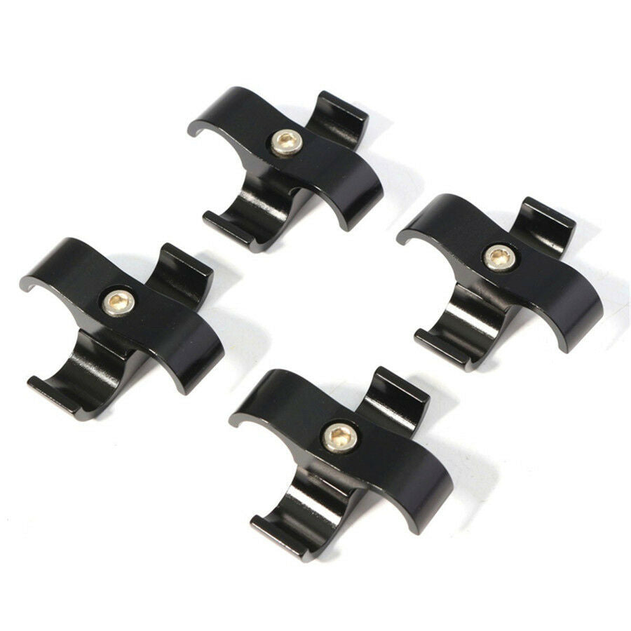 12Pcs AN10 Braided Hose Fuel, Oil, Coolant Lines Separator Clamp Fitting Bracket