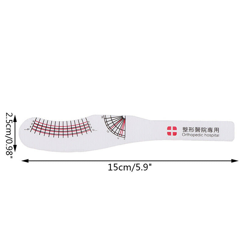 2Pc Eyelash Measuring Ruler Eyelashes Length Curling Degree Ruler Extensi.l8