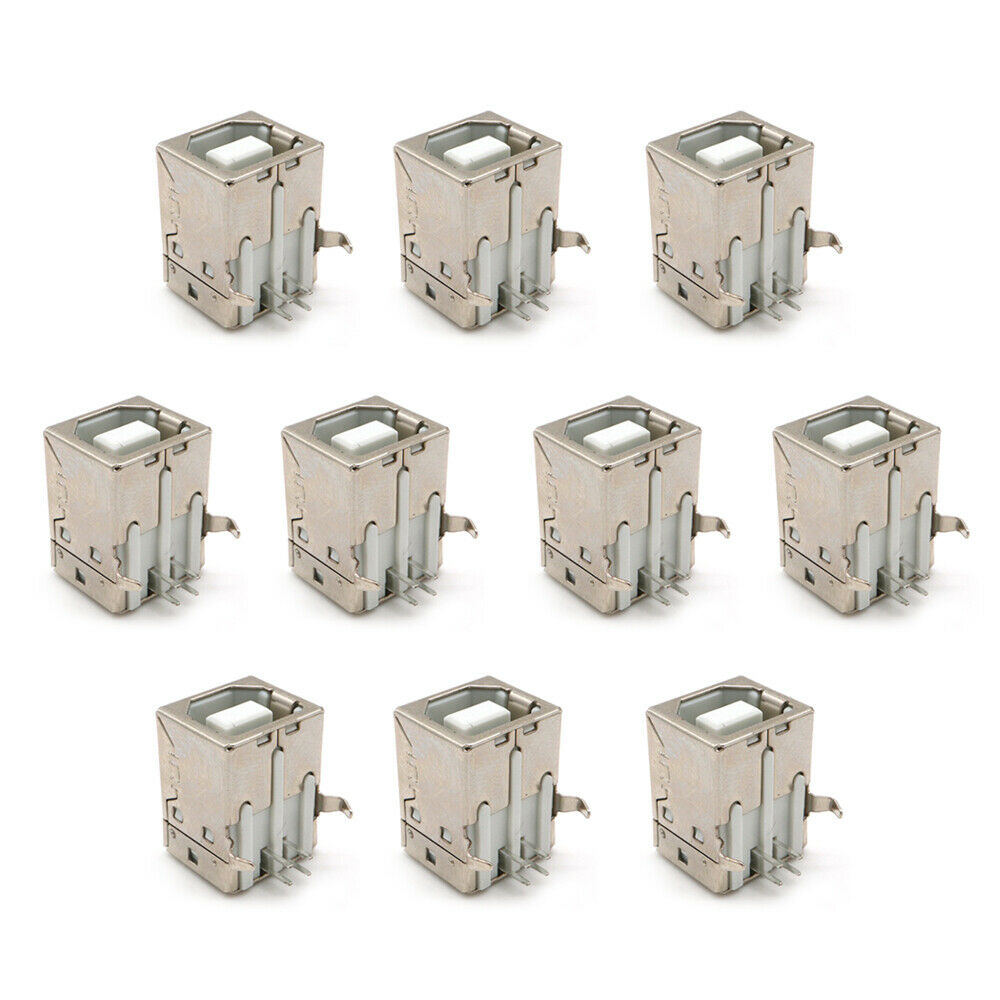 10PCS B Type Female Sockets 90 Degree Plug-in Board DIP Printer Square Socket