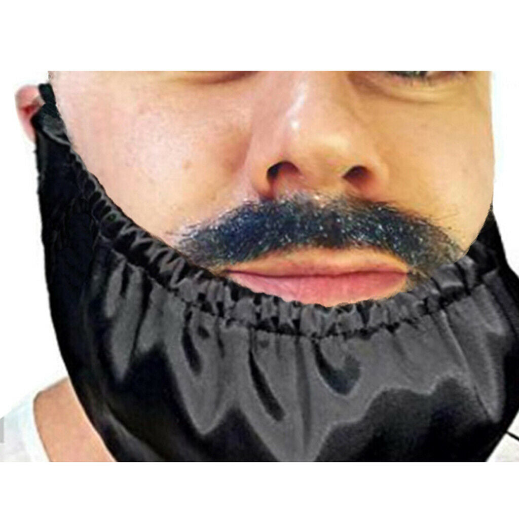 Polyester Bedtime Beard Cover Apron for Cooking Serving Kitchen Black