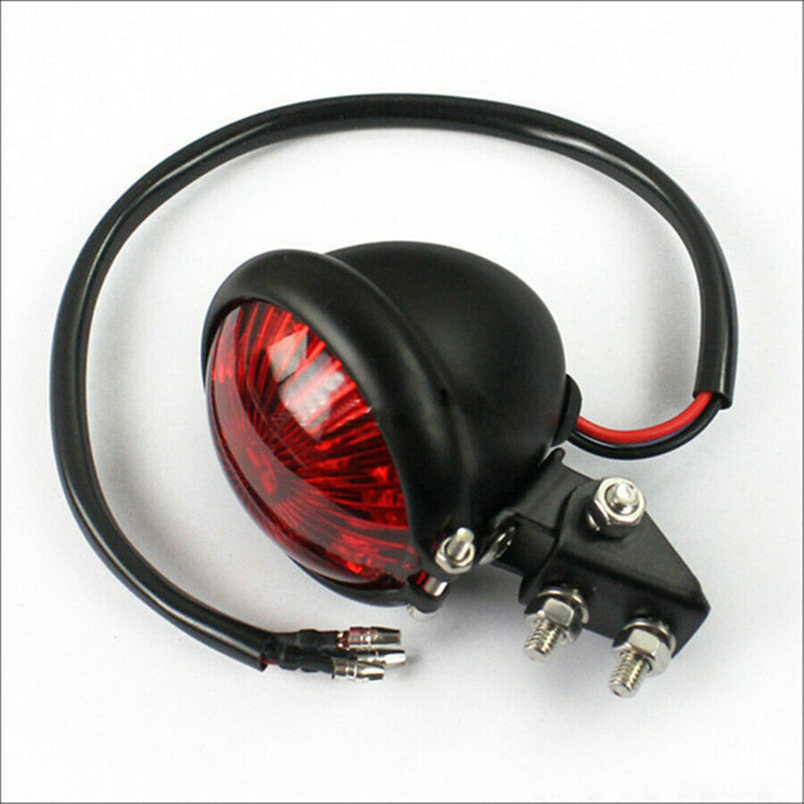Red Lens LED  Brake Rear Lamp Waterproof For Motorcycle Chopper Bobber 12V