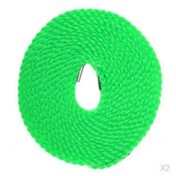 2 X 5M / 16FT Travel Clothesline, Portable Windproof Anti-slip Clothes Line Rope