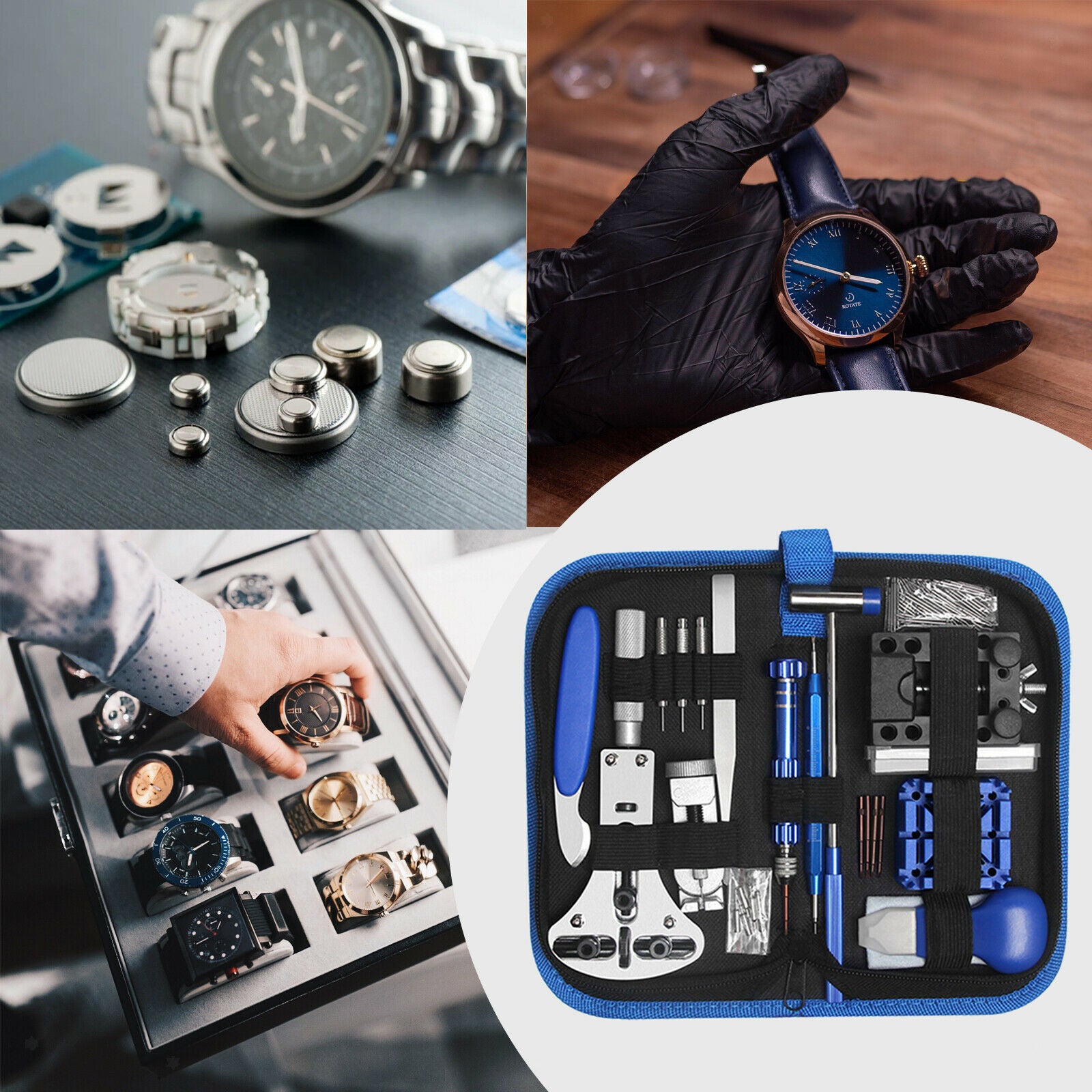 Watch Repair Tools Kit Watchmaker Watchband Link Pin Remover Spring Bar