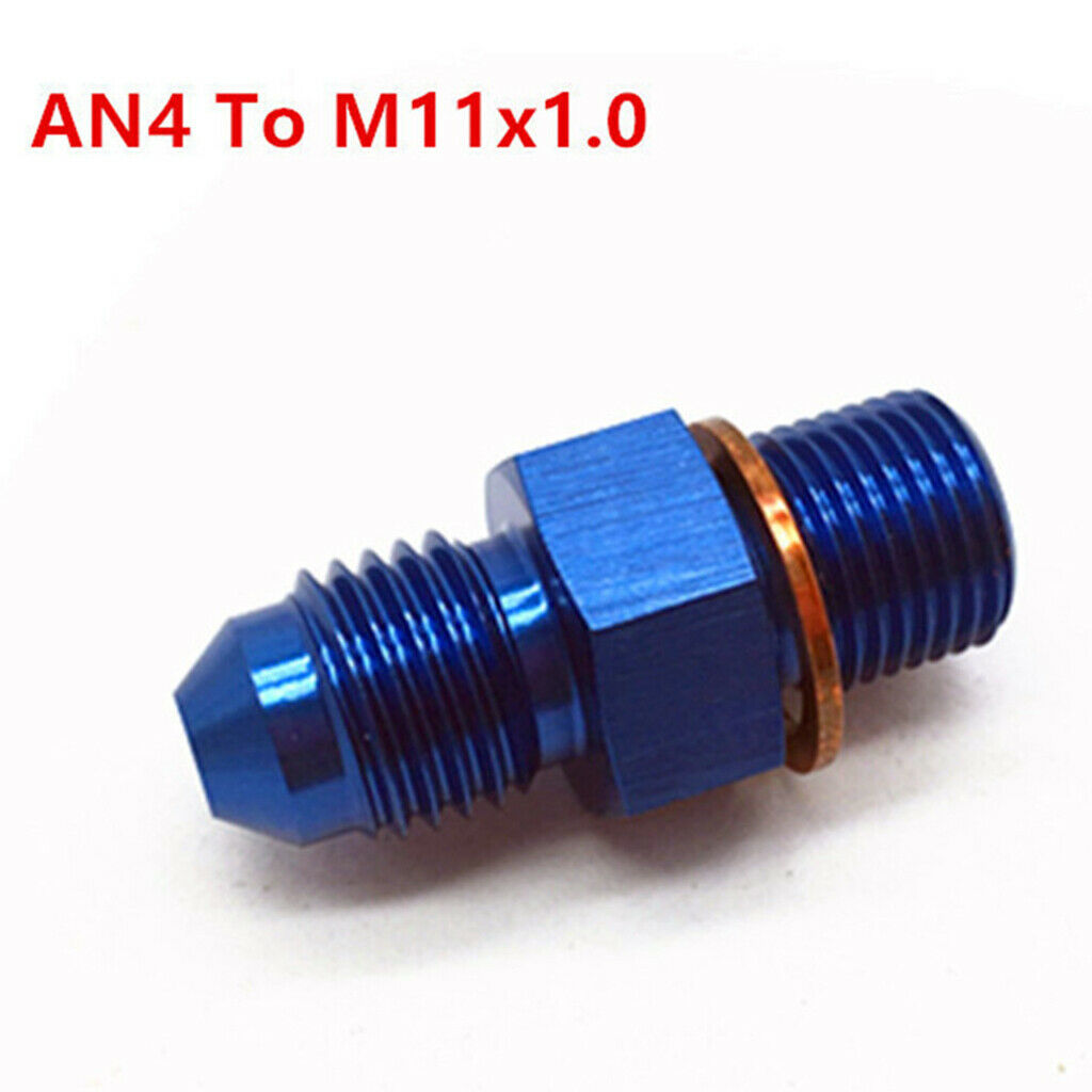 AN4 to M11x1.0 Oil Feed Adapter Fit For Garrett 1mm Restrictor Turbocharger