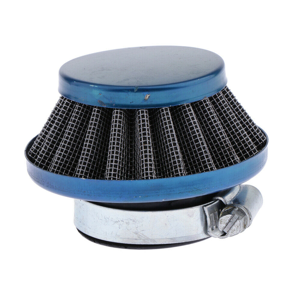 35mm Motorcycle Air Filter with Engine Inlet For 49CC 2 Stroke Blue