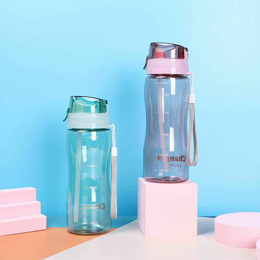 Portable Gym Travel Drinks Mugs Free Leakproof Sports Water Bottle Clear Bottle