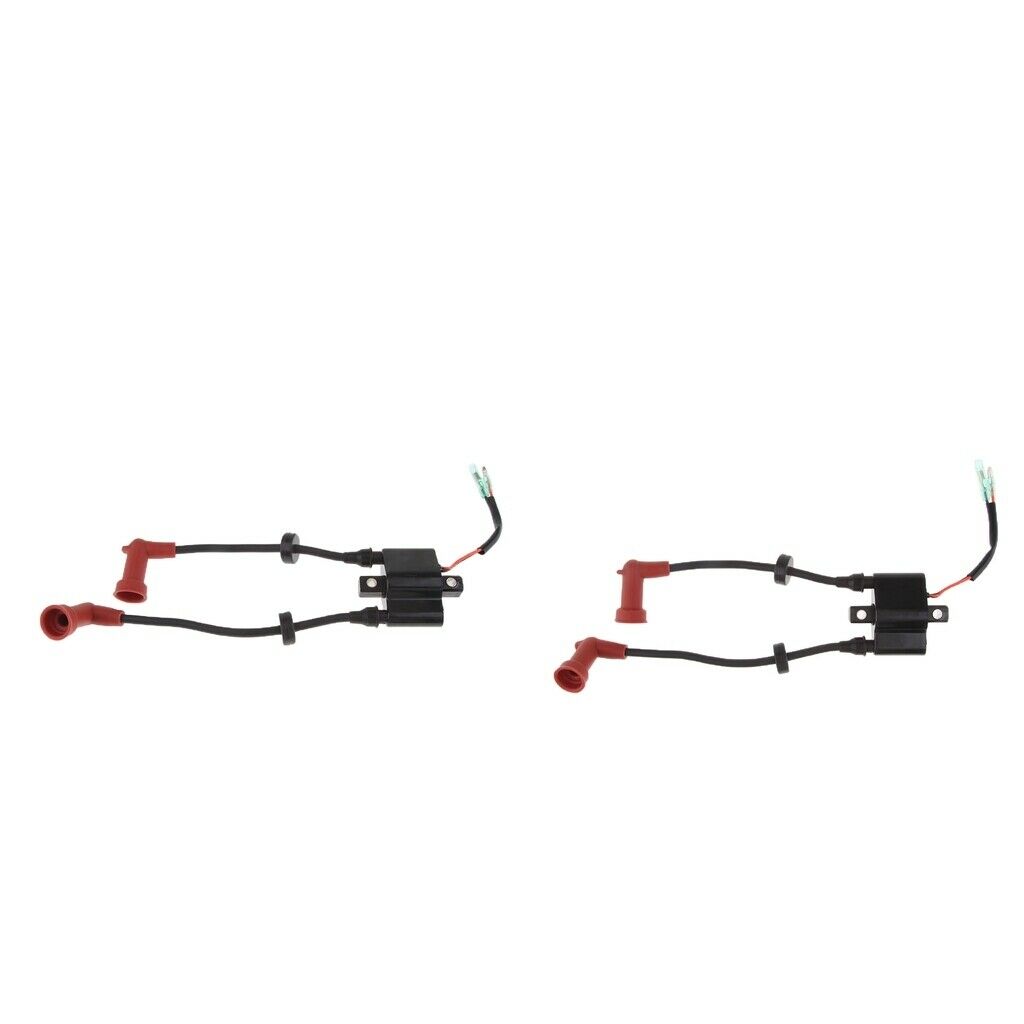 2pieces Ignition Coil for Yamaha Outboard F 9.9HP - 20/15/40HP 6F5-85570-13