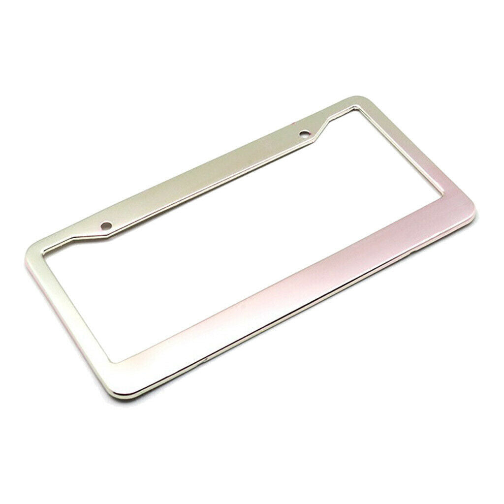 2pcs Universal Metal Aluminium Alloy Car Auto License Plate Frame Waterproof