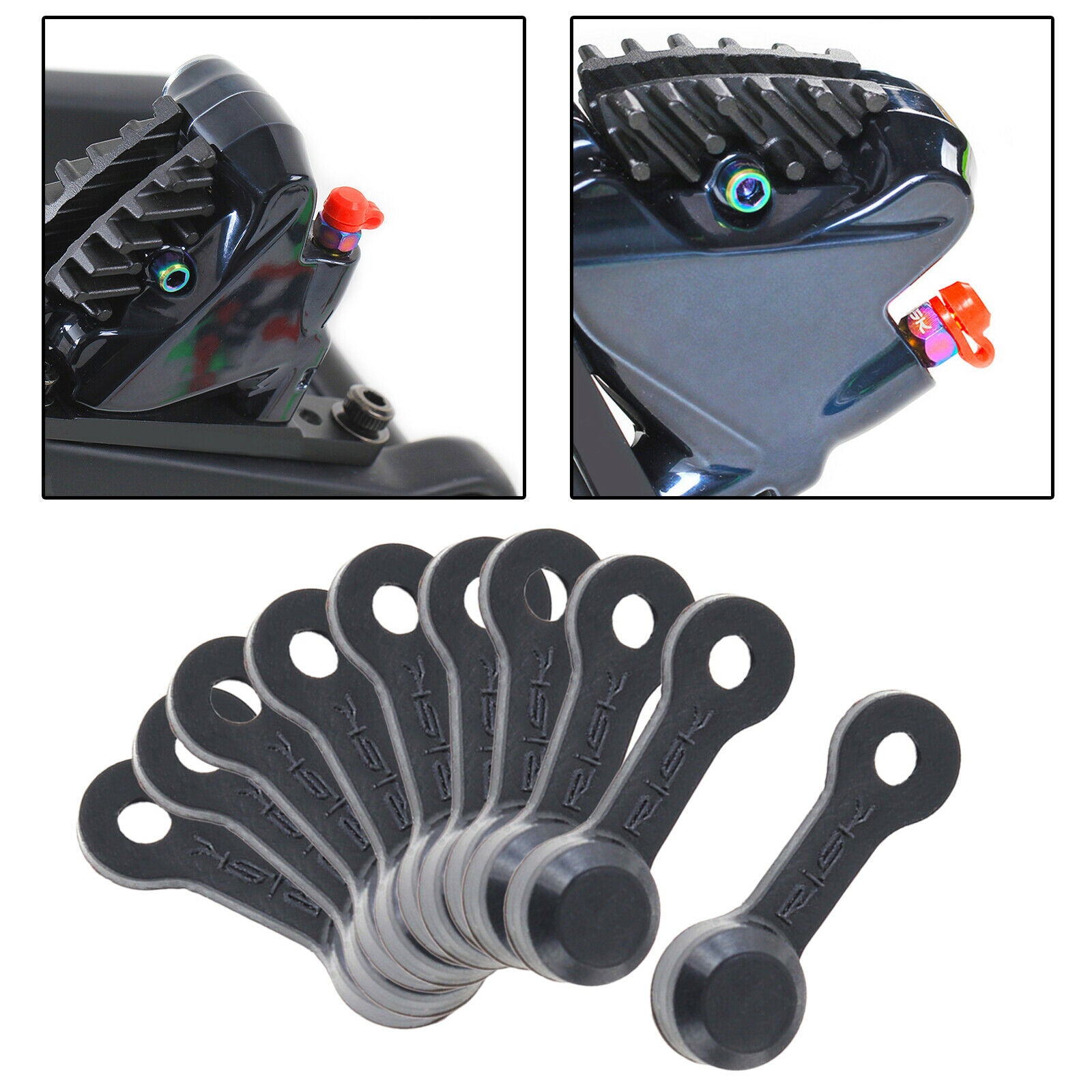 Brake Bleed Nipple Cap Bike Screw Caps Rubber Dust Cover Motorbike Black