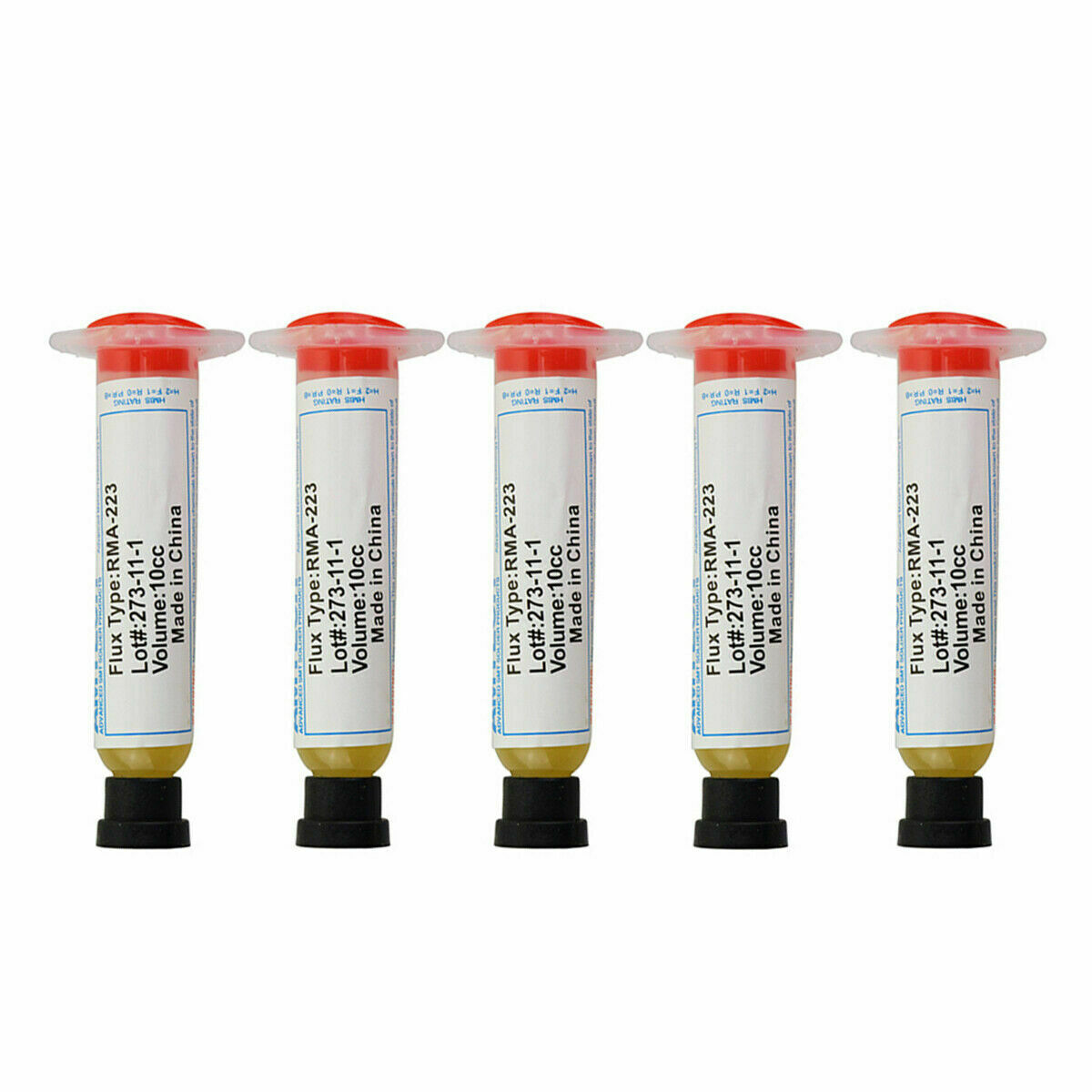 5pcs 10cc RMA-223 BGA Syringe Solder Paste Flux Grease Soldering Paste Tool