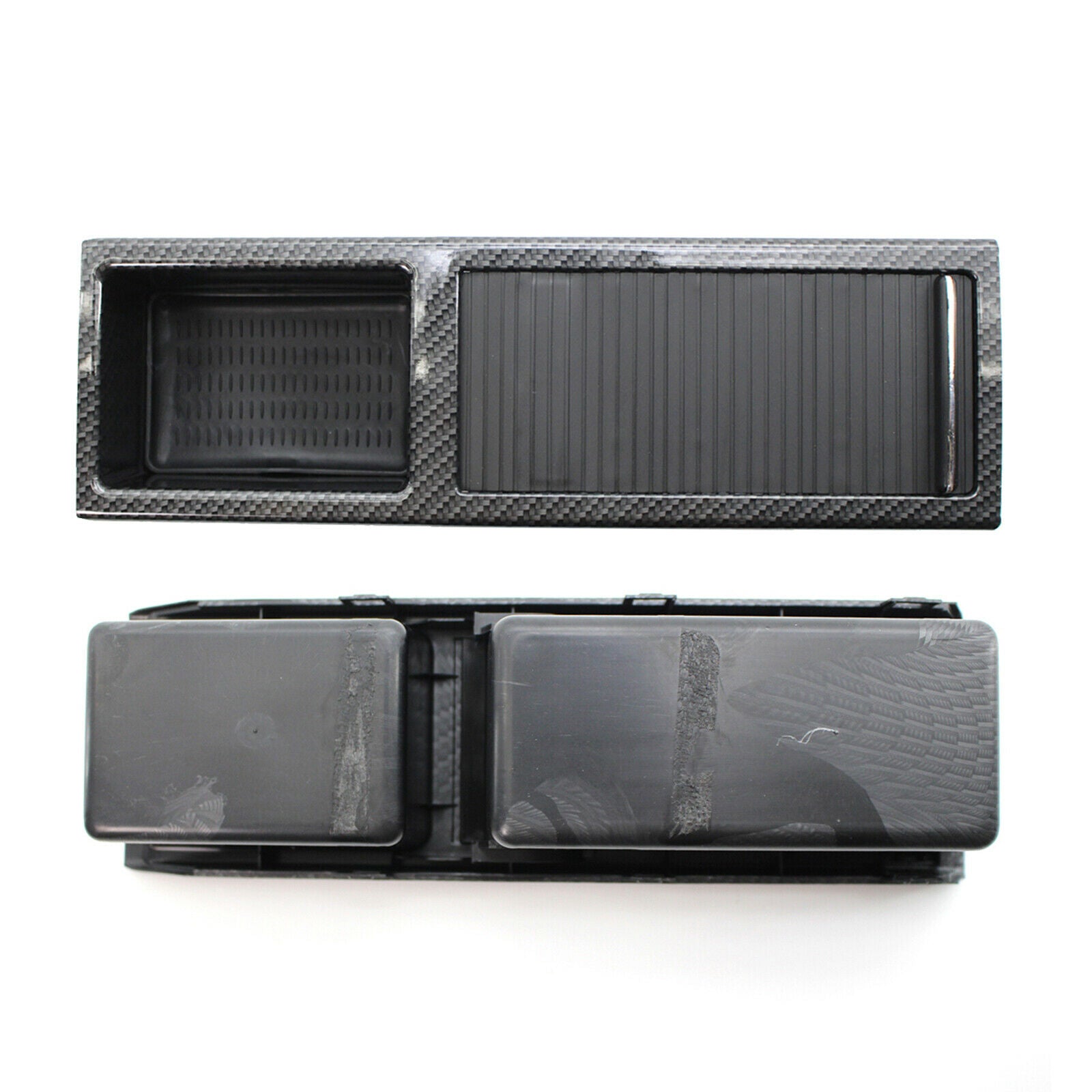 Car Carbon Fiber Drink Cup Holder Pocket Cage for BMW E46 3 Series 1998-2005