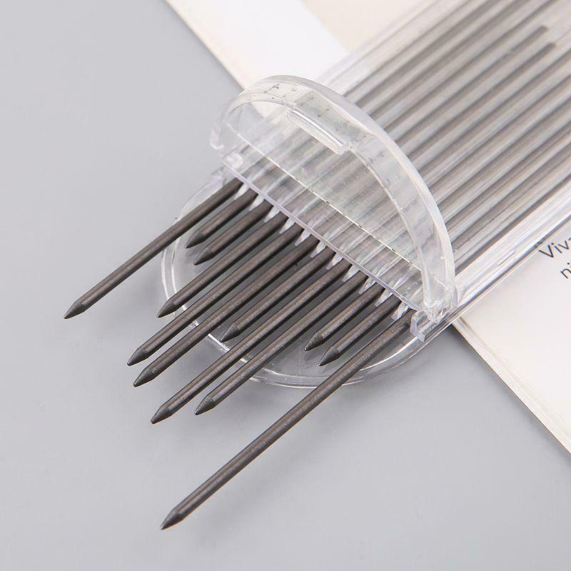12Pcs 2.0 mm Mechanical Pencil Black 2B Lead Refills Draft Drawing Writing Art